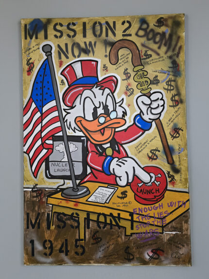 “NUCLEAR” Acrilico su tela - ANNO 2026 - 80 x 120 cm